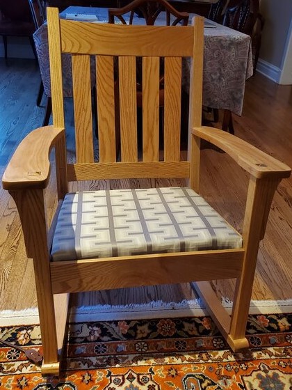 Red Oak Rocking Chair